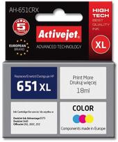 hp spausdintuvas spalvuotas - ActiveJet AH-651CRX analog HP 651 (C2P11AE) Tri-Color - 3 nuotrauka