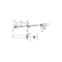 stovas televizoriaus - DISPLAY ACC MOUNTING ARM/17-27" MA-D3-01 GEMBIRD - 3 nuotrauka