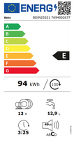 imontuojama indaplove 60 cm beko - Beko BDIN25321 - 6 nuotrauka