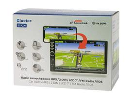 bluetooth automagnetola -  BLUETEC BC9000 2DIN 7" - 4 nuotrauka