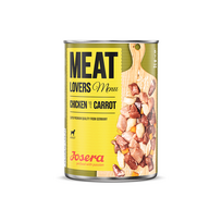 morkos - Josera Meat Lovers konservai šunims su vištiena ir morkomis, 400 g - 1 nuotrauka