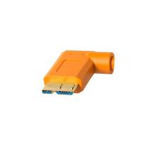 micro usb b usb c - Tether Tools TPro USB 3.0 Micro-B Right Angle 4.6m/15' ORG - 2 nuotrauka