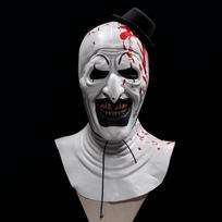 1 vnt Terrifier 3 Klounas Kaukė Cosplay Baisus Kruvinas Demonas Piktas Joker Kepurė Latekso Kaukė Moterų Vyrų Helovino vaidmenų apranga