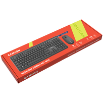 wireless keyboard mouse combo - CANYON SET-W20 | CNS-HSETW02-UK/US (Black) - 2 nuotrauka