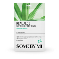 lakstines veido kaukes - SOME BY MI Real Aloe Soothing Care Mask - 1 nuotrauka