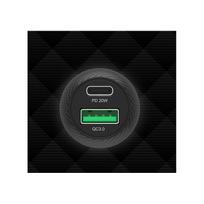 12 0 38 - UNITEK CAR CHARGER 38W, USB-A USB-C, QC3.0, P1400A - 2 nuotrauka