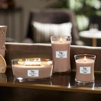 zalios zvakes - WoodWick Mini Hourglass Evergreen Cashmere, 20 - 30 h, 85 g, 80 mm x 70 mm - 5 nuotrauka