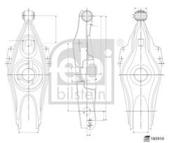 Vikšro valdymo svirtis FEBI BILSTEIN 185910