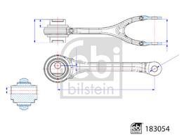 Vikšro valdymo svirtis FEBI BILSTEIN 183054