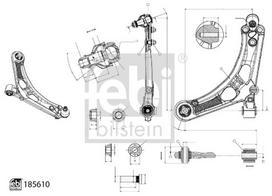 Vikšro valdymo svirtis FEBI BILSTEIN 185610