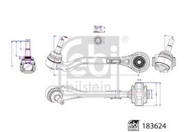 Vikšro valdymo svirtis FEBI BILSTEIN 183624
