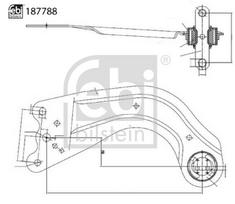 Vikšro valdymo svirtis FEBI BILSTEIN 187788
