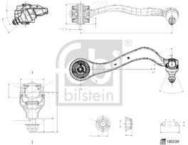 Vikšro valdymo svirtis FEBI BILSTEIN 185539