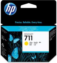 rasalai spausdintuvo - Rašalo kasetė HP CZ132A, Nr.711, Geltona - 2 nuotrauka