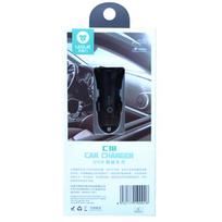 Leslie C18 su 2 USB jungtimis 2.4A (1A+2A) (Baltas)