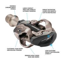 shimano xt pd m8100 - Shimano Deore XT PD-M8100 MTB Silver - 3 nuotrauka