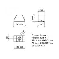 montuojamas gartraukis -  Baraldi BLOCK Star Plus 52 cm 700m3/h - 3 nuotrauka