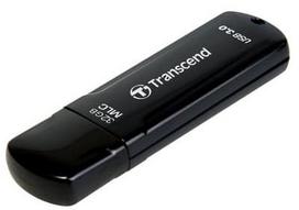 usb flash drive 3.2 - Transcend JetFlash 750 64GB Black (Juodas) - 1 nuotrauka