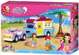 Sluban Grils Dream Car With Caravan 281pcs M38-B0606