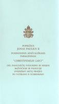 „Christifideles Laici“ Posinodinis apaštališkasis paraginimas
