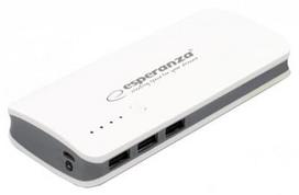 3 5v baterijos - Esperanza Power Bank Radium 8000mAh Grey - 1 nuotrauka