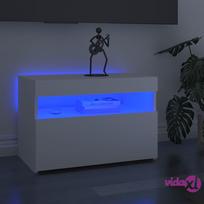 tv staliukas su apsvietimu - Naktinis staliukas VLX LED 3082775 2 pcs, baltas, 60x35x40 cm - 2 nuotrauka