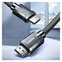 Kabelis Ugreen HDMI 2.1, 8K 60 Hz / 4K 120 Hz 3D 48 Gbps HDR VRR QMS ALLM eARC QFT, 2 m, pilkas (HD135 70321)