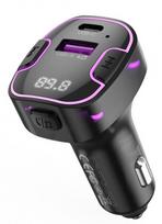 fm bluetooth transmitter - XO FM transmitter + charger BCC12 BT MP3, black - 1 nuotrauka