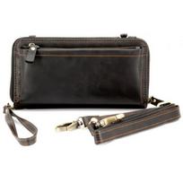 Evelatus "Eco Leather Zipper Wallet" Strap Black
