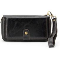 telefonu deklai - Evelatus "Eco Leather Zipper Wallet" Black - 1 nuotrauka