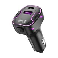 fm bluetooth transmitter - XO FM transmitter + charger BCC12 BT MP3, black - 2 nuotrauka