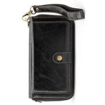 telefonu deklai - Evelatus "Eco Leather Zipper Wallet" Black - 2 nuotrauka