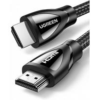 hdmi 2.1 kabelis - Kabelis Ugreen HDMI 2.1, 8K 60 Hz / 4K 120 Hz 3D 48 Gbps HDR VRR QMS ALLM eARC QFT, 2 m, pilkas (HD135 70321) - 10 nuotrauka