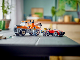automobilio konstruktorius - LEGO City Vilkikas ir sportinio automobilio remontas 60435 - 8 nuotrauka