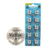 ag13 - Vinnic AG13 L1154F LR44 Batteries 10x - 2 nuotrauka