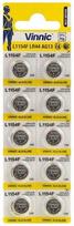 ag13 - Vinnic AG13 L1154F LR44 Batteries 10x - 4 nuotrauka