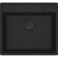 granitine virtuvine plautuve - Franke Maris MRG 610-52 Fragranite Black Matt (114.0659.124) - 1 nuotrauka