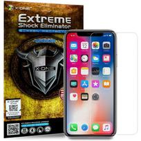juodas apsauginis stiklas iphone - X-One Extreme Shock Eliminator for iPhone 7 black - 1 nuotrauka