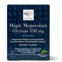 magnesium 120 - Magnio glicinatas NEW NORDIC MAGIC MAGNESIUM GLYCINAT, 60 tab. - 2 nuotrauka