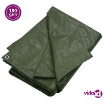 tentas 3x4 - vidaXL Tentas, žalios spalvos, 3x4m, 180g/m² - 2 nuotrauka