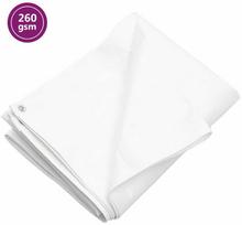 Tentas, baltos spalvos, 4x6m, 260g/m², HDPE