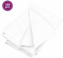 brezentas tentas - Tentas, baltos spalvos, 6x12m, 180g/m², HDPE - 1 nuotrauka