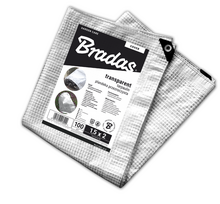 Sustiprintas tentas Bradas Leno Cristal, skaidrus, 6 m x 4 m