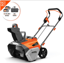 valytuvus - Akumuliatorinis sniego valytuvas DAEWOO DAST 5542Li SET, 42 V - 2 nuotrauka