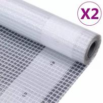 baltas tentas - Leno baltas tentas 260 g/m² : Dydis - 4 x 15 m, Skaičius pakuotėje - 2 - 1 nuotrauka