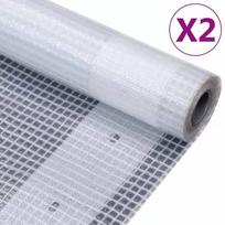 baltas tentas - Leno baltas tentas 260 g/m² : Dydis - 2 x 6 m, Skaičius pakuotėje - 2 - 1 nuotrauka
