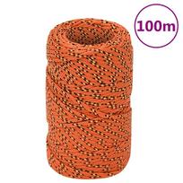 Valties virvė, oranžinės spalvos, 2mm, 100m, polipropilenas