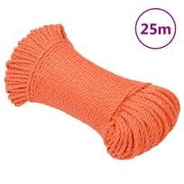 Darbo virvė, oranžinės spalvos, 3mm, 25m, polipropilenas