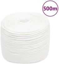 Valties virvė, visiškai balta, 8mm, 500m, polipropilenas