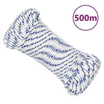 Valties virvė, baltos spalvos, 5mm, 500m, polipropilenas